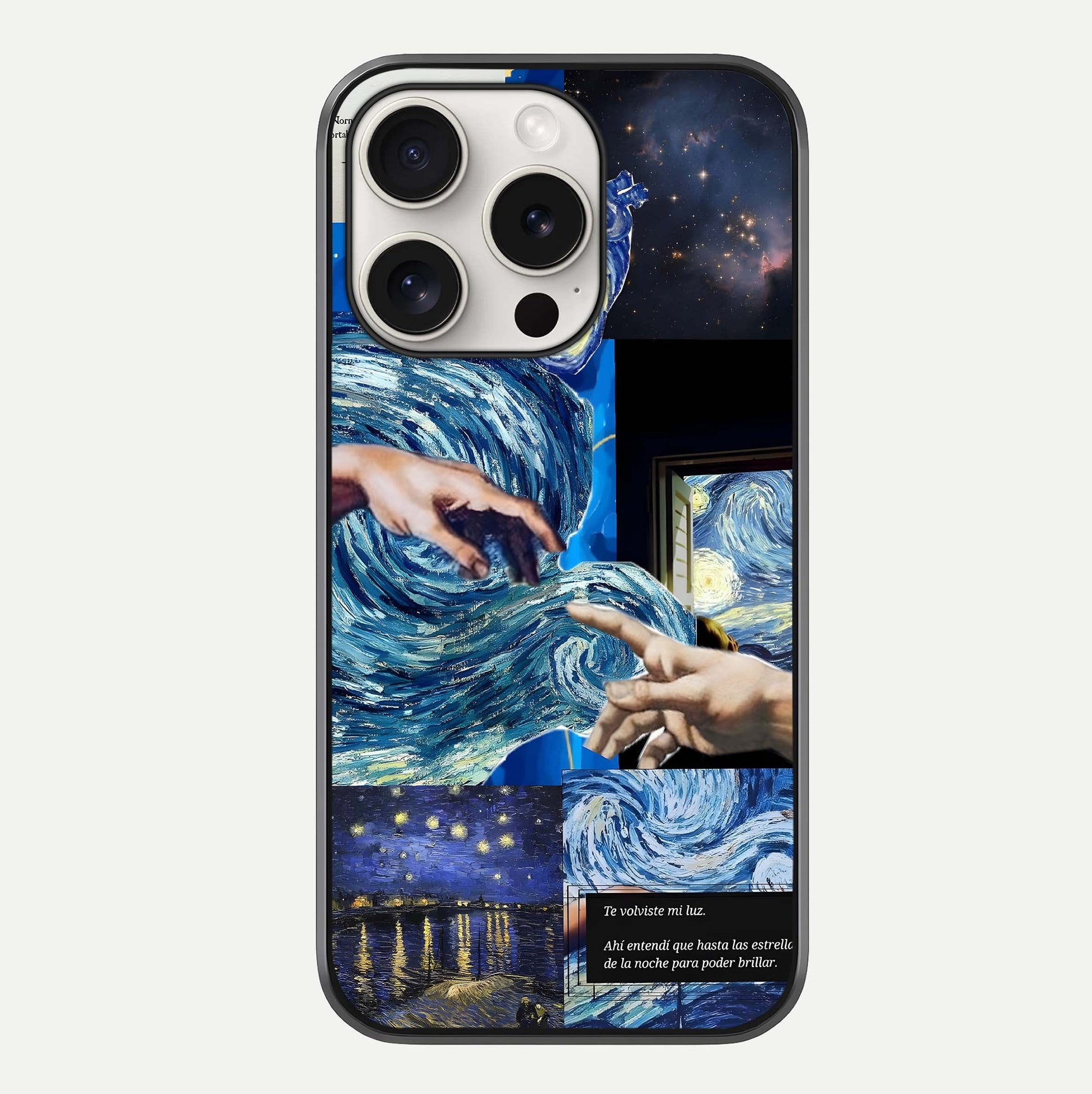 Aesthetic Vando Hands Glass Case For iPhone 15 Pro Max by Custom World