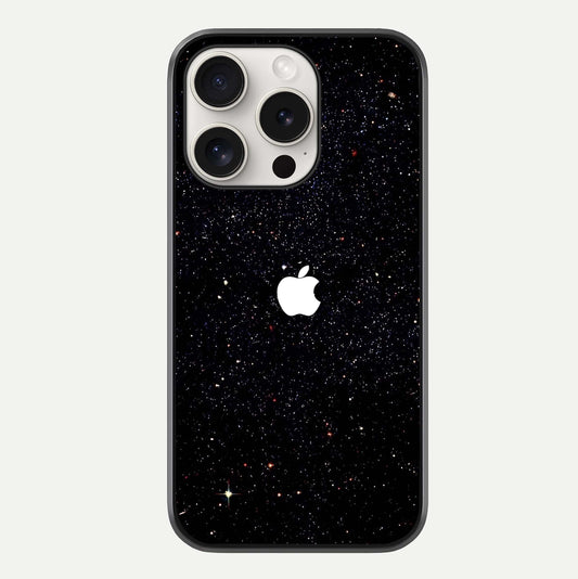 Starry Apple Galaxy Glass Case For iPhone 15 Pro Max by Custom World