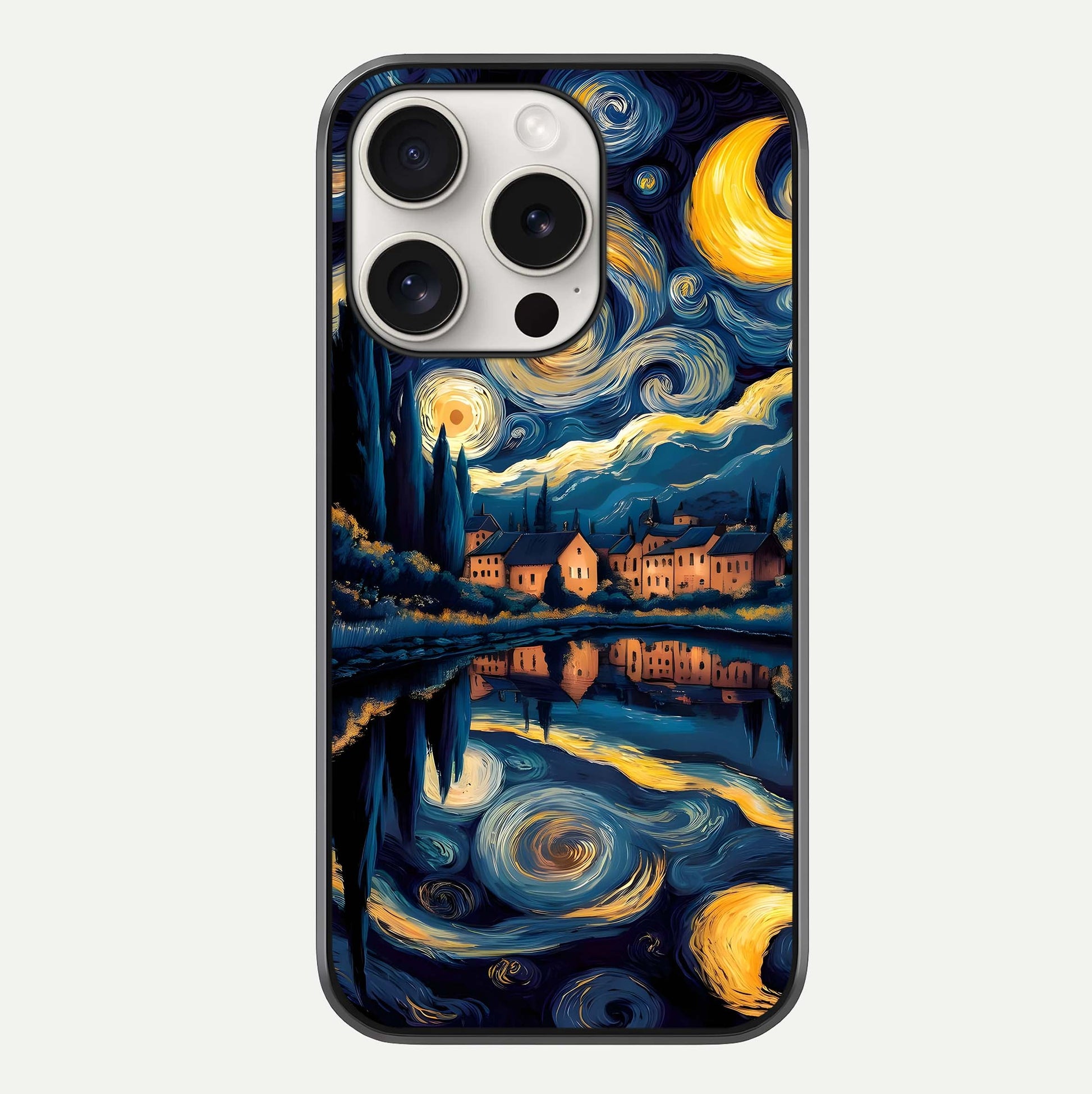 Starry Sky Serenity Glass Case For iPhone 15 Pro Max by Custom World