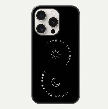 Sun Moon Balance Glass Case For iPhone 15 Pro Max by Custom World