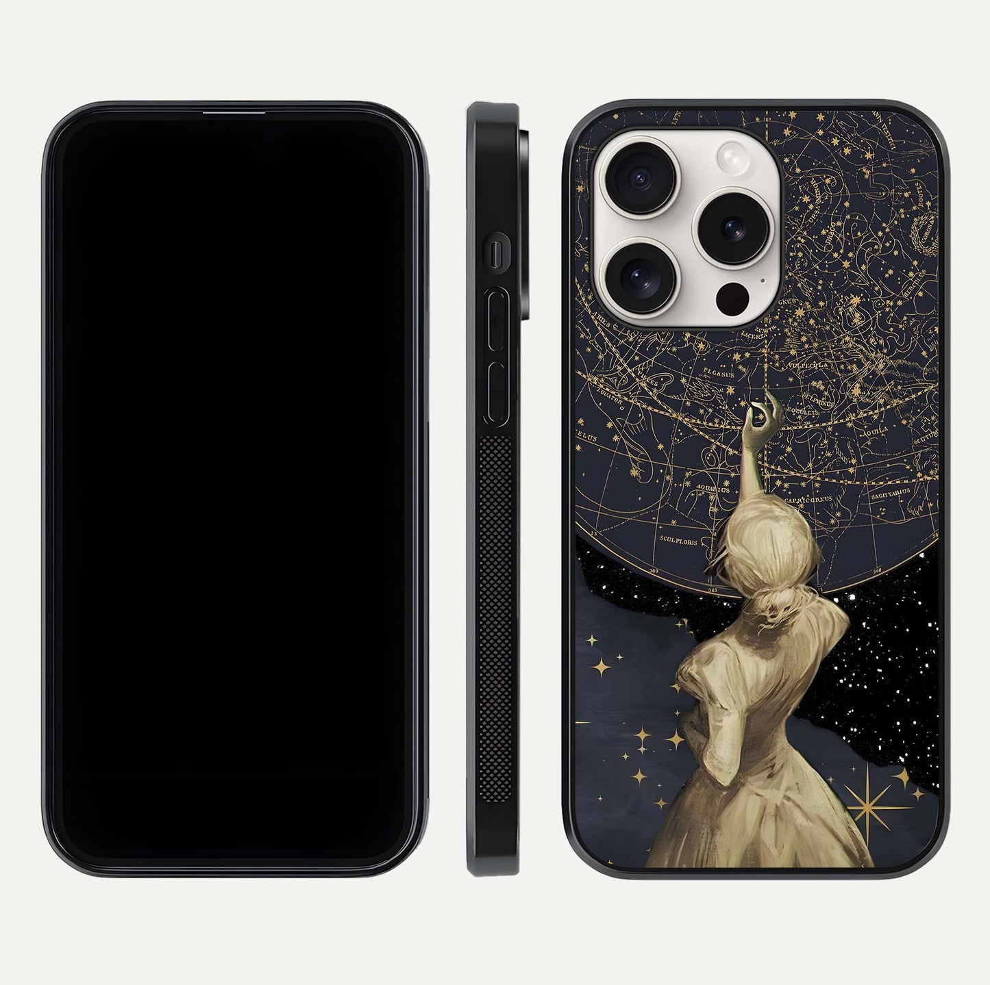 Taylor Swift Girl Glass Case for iPhone 15 Pro Max front & back layout showing clean edge and vivid print