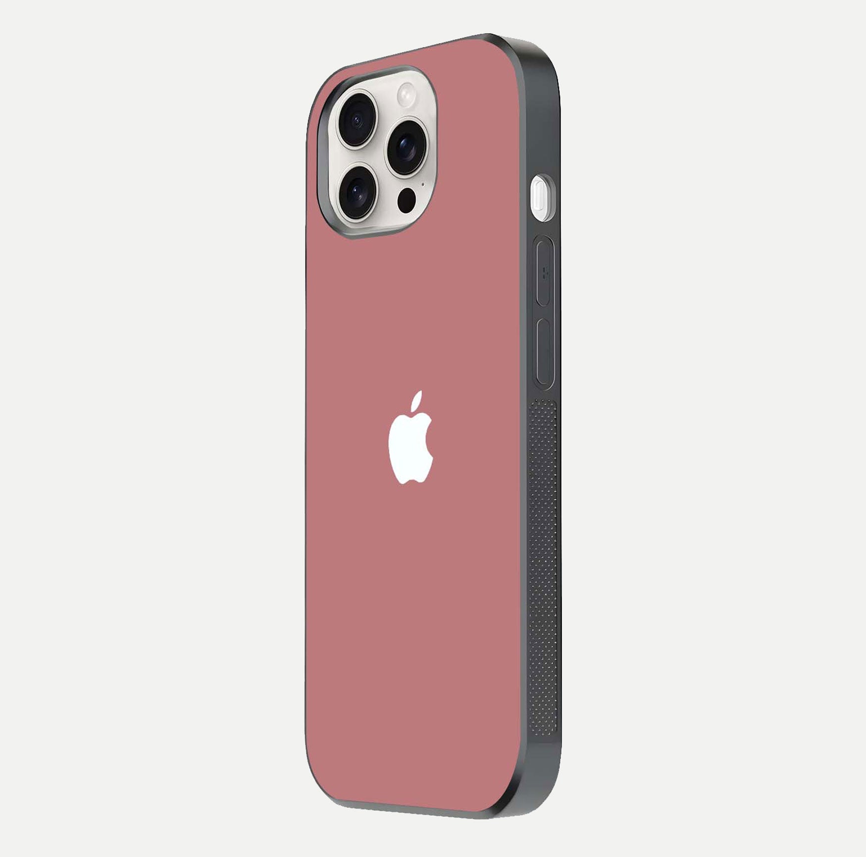 Apple Harmony Glass Case for iPhone 15 Pro Max side-angle image showing harmony design and smooth gloss edge