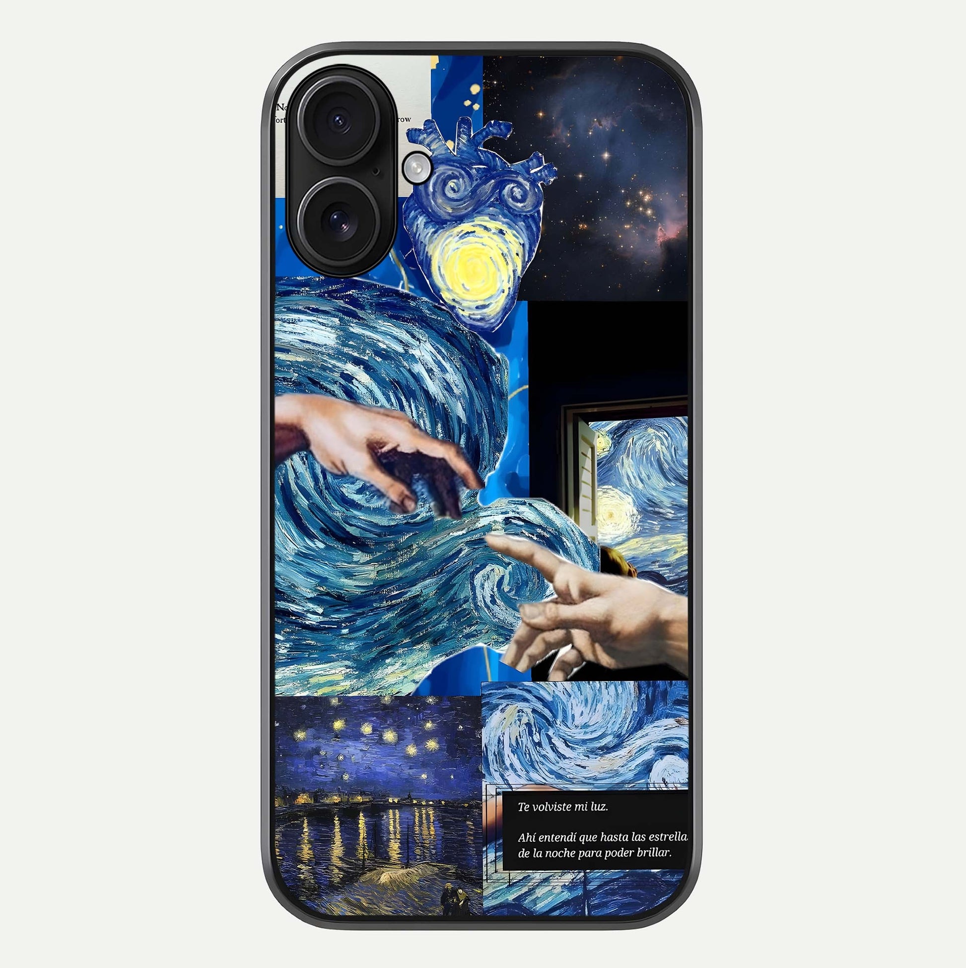 Aesthetic Vando Hands Glass Case For iPhone 16 by Custom World
