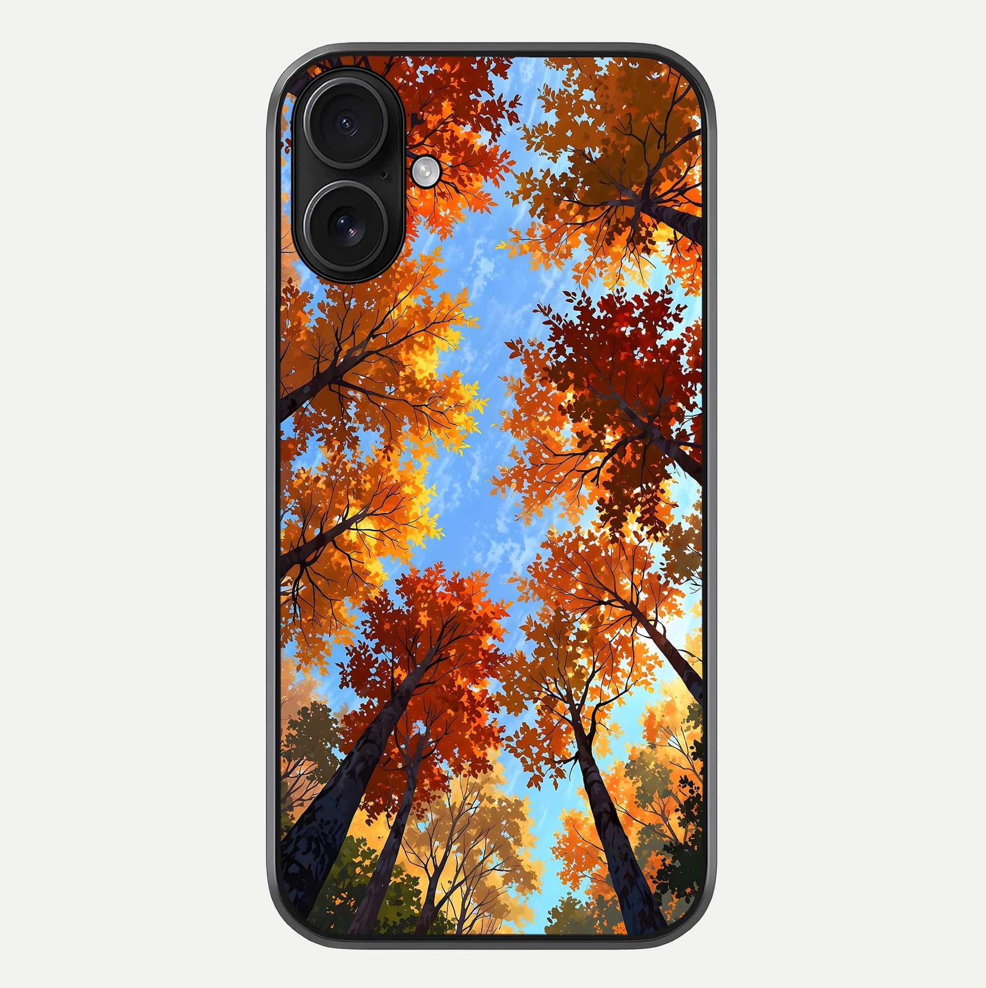 Autumn Sky Rise Glass Case For iPhone 16 by Custom World