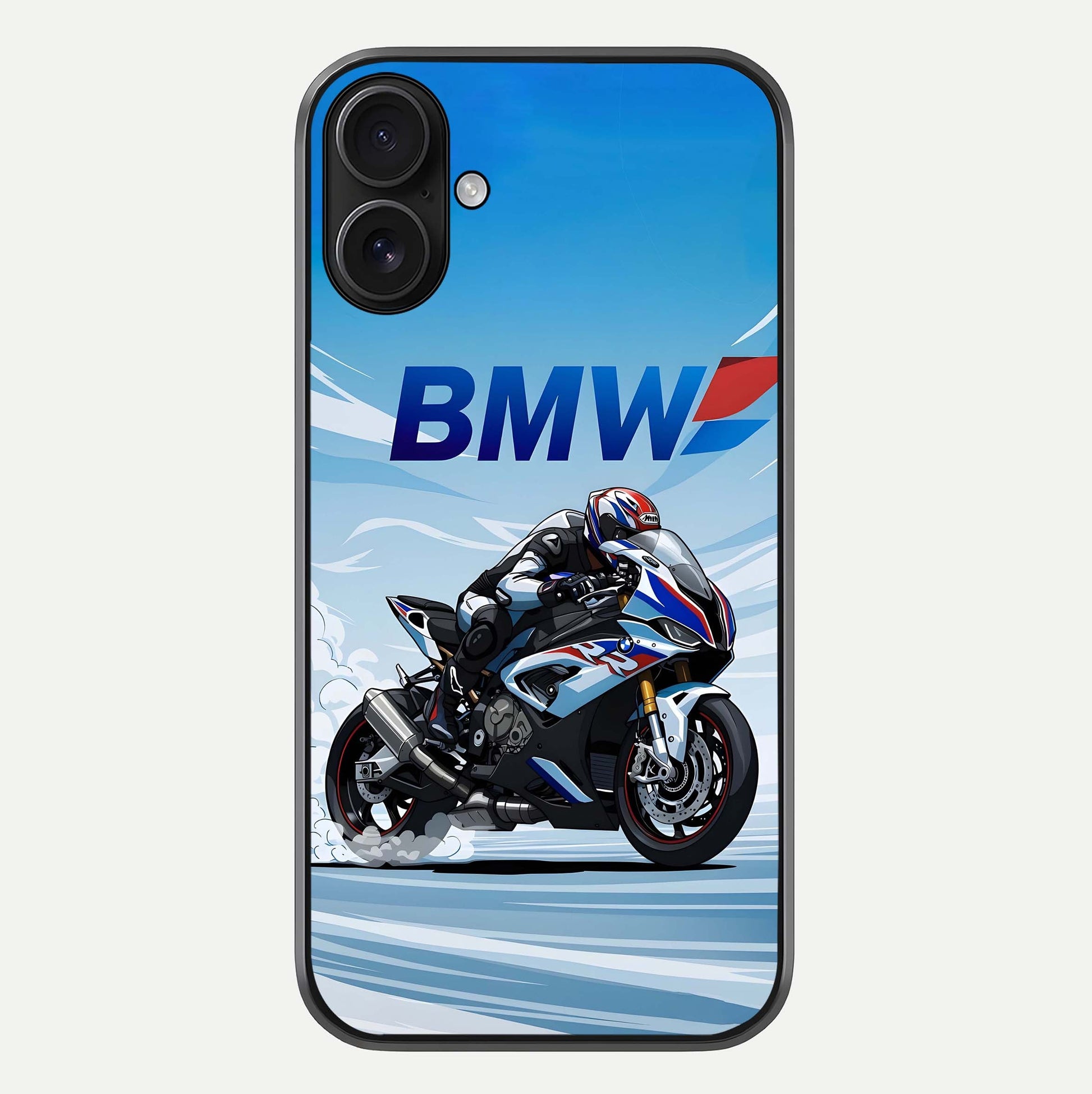 BMW Power Drift Glass Case For iPhone 16 by Custom World