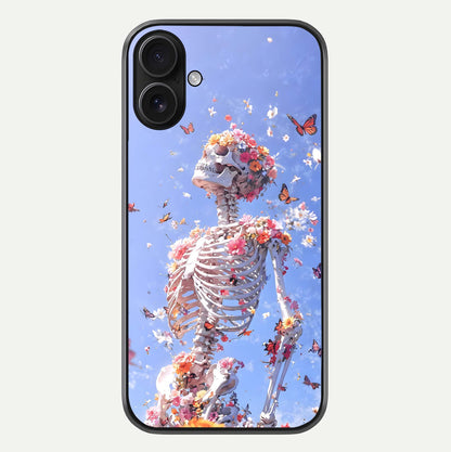 Bloom Beyond Bones Glass Case For iPhone 16 by Custom World