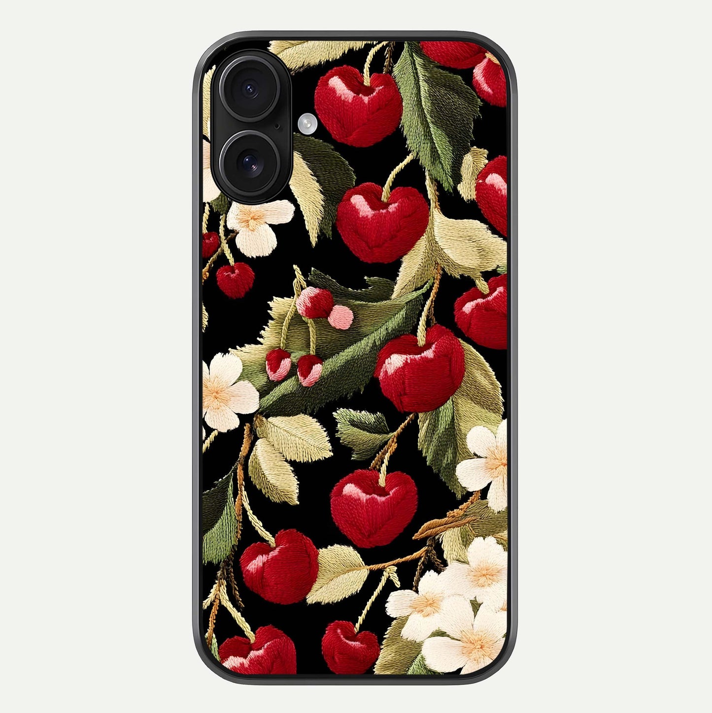 Bloom Thread Art Glass Case For iPhone 16 by Custom World