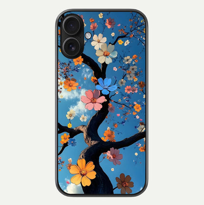 Blossom Dream Sky Glass Case For iPhone 16 by Custom World