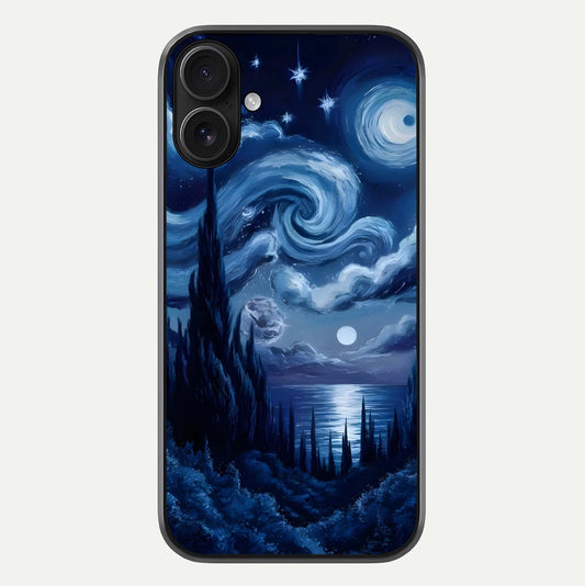 Celestial Dream Van Gogh Glass Case For iPhone 16 by Custom World