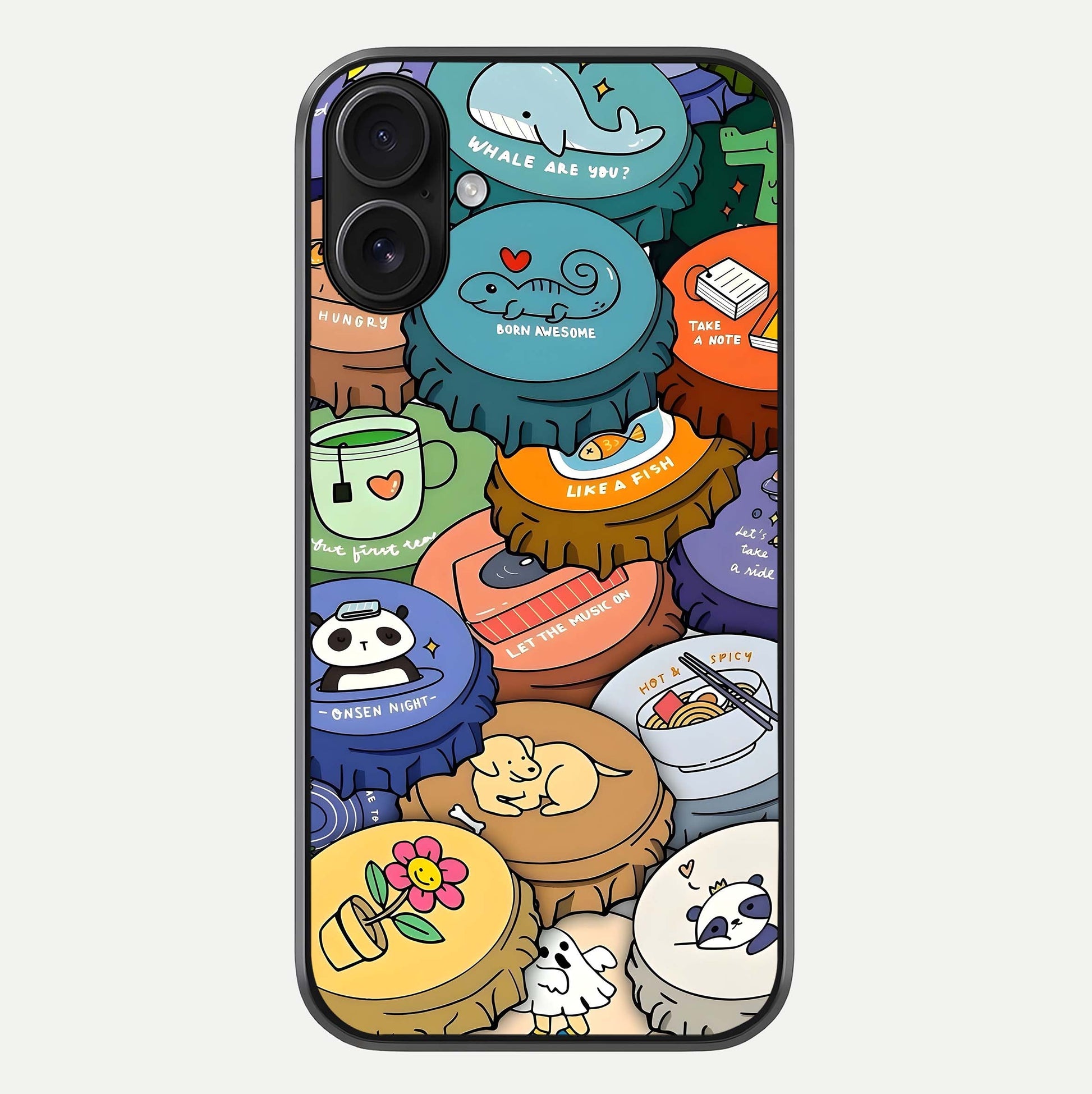 Coins Patterns Glass Case For iPhone 16 by Custom World