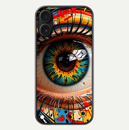 Colorful Eye Glass Case For iPhone 16 by Custom World