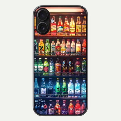 Colorful Soda Bottles Glass Case For iPhone 16 by Custom World