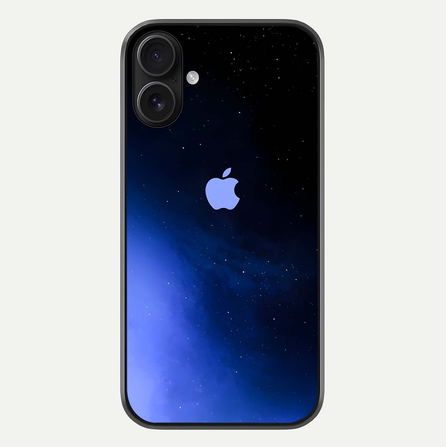 Cosmic Blue Apple Glass Case For iPhone 16 by Custom World
