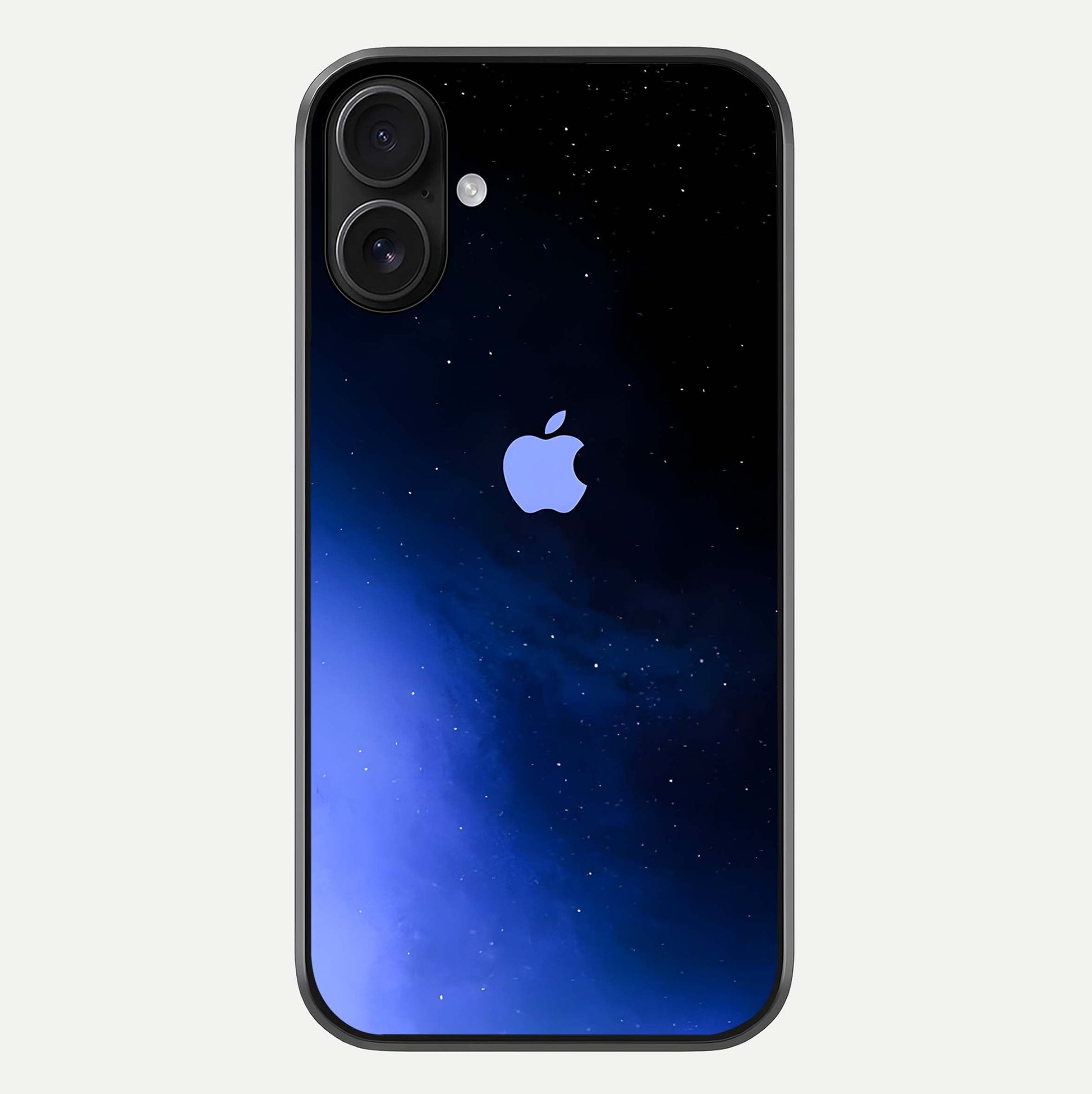 Cosmic Blue Apple Glass Case For iPhone 16 by Custom World