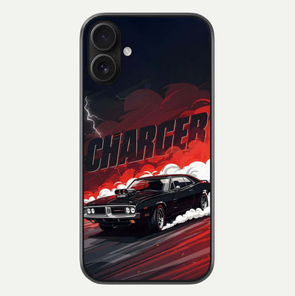 Dark Charger Fury Glass Case For iPhone 16 by Custom World