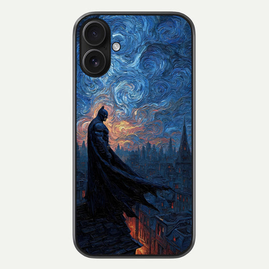 Dark Knight Dusk Glass Case For iPhone 16 by Custom World