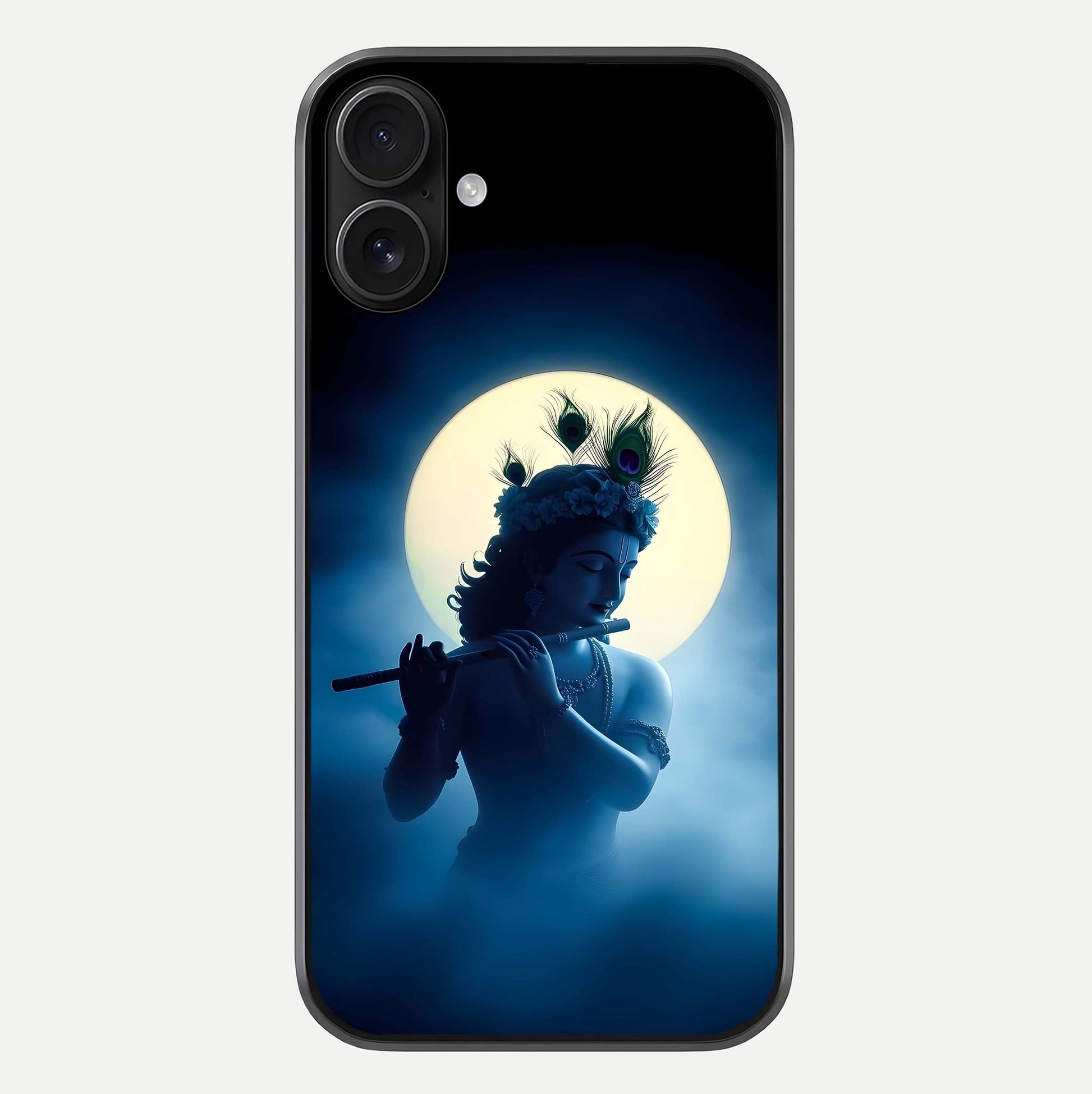 Divine Moon Flute Glass Case For iPhone 16 by Custom World