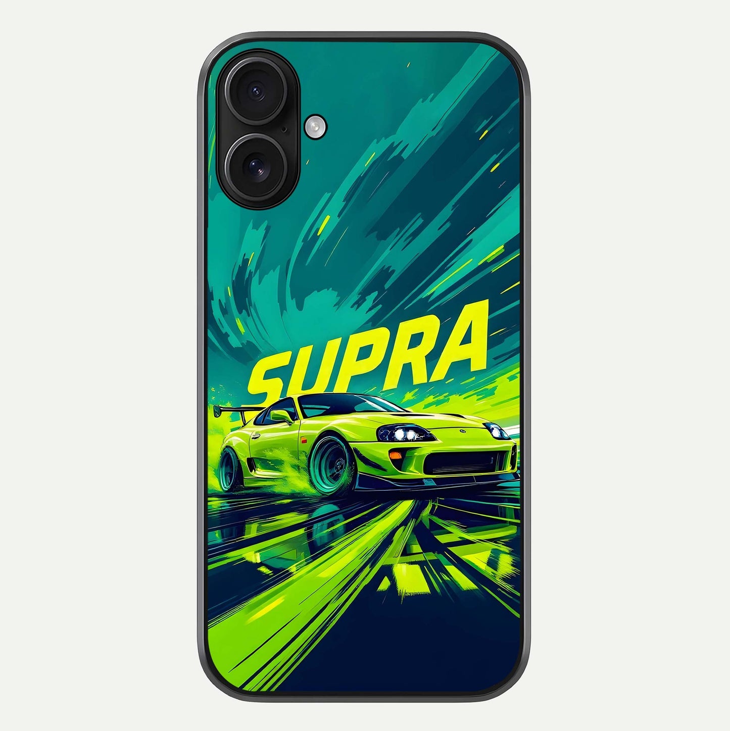 Electric Supra Thunder Glass Case For iPhone 16 by Custom World