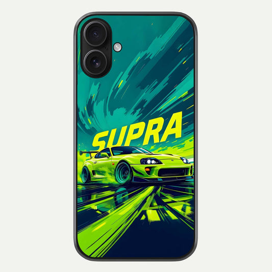 Electric Supra Thunder Glass Case For iPhone 16 by Custom World