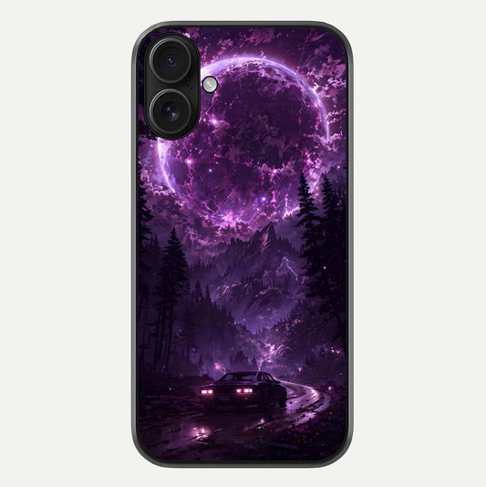 Eternal Cosmic Drive Glass Case For iPhone 16 by Custom World