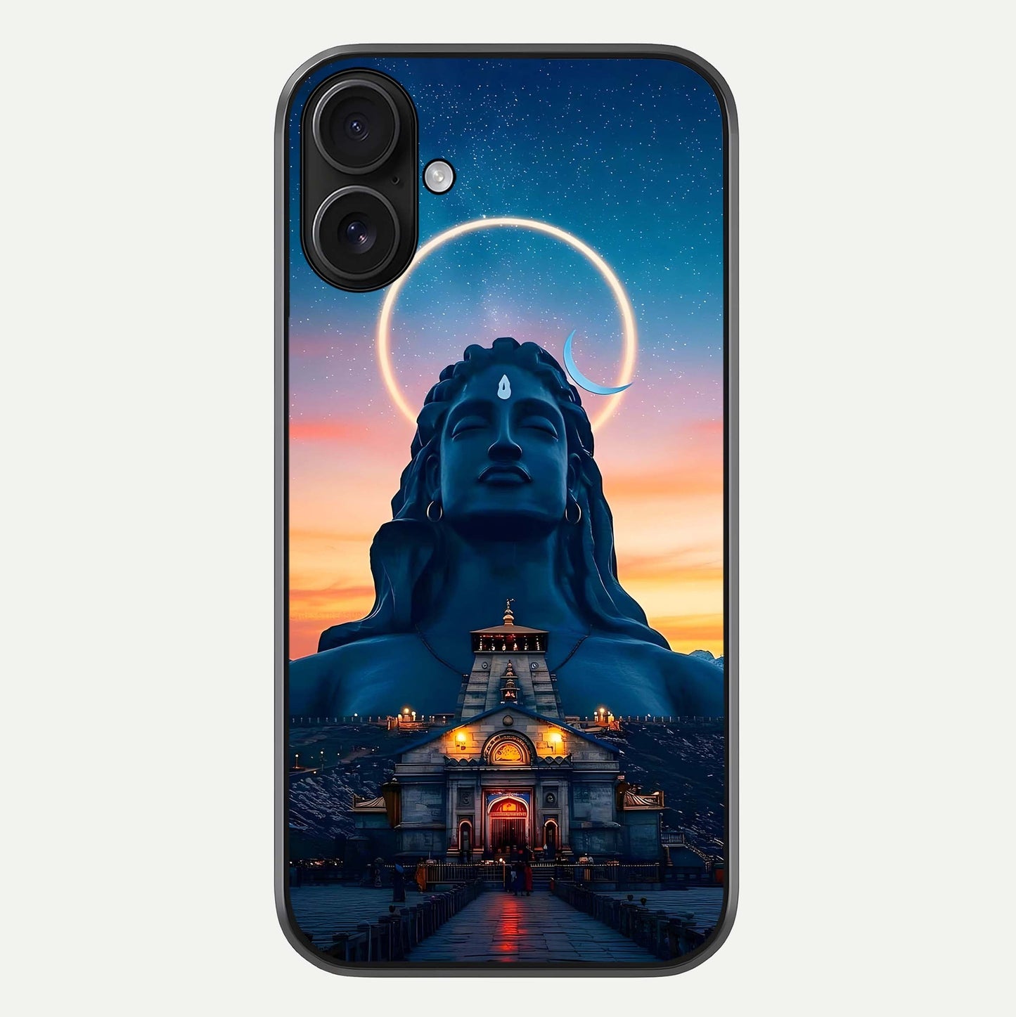 Eternal Shiva Aura Glass Case For iPhone 16 by Custom World