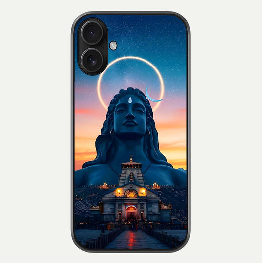 Eternal Shiva Aura Glass Case For iPhone 16 by Custom World
