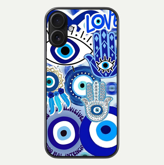 Evil Eyes Dream Glass Case For iPhone 16 by Custom World