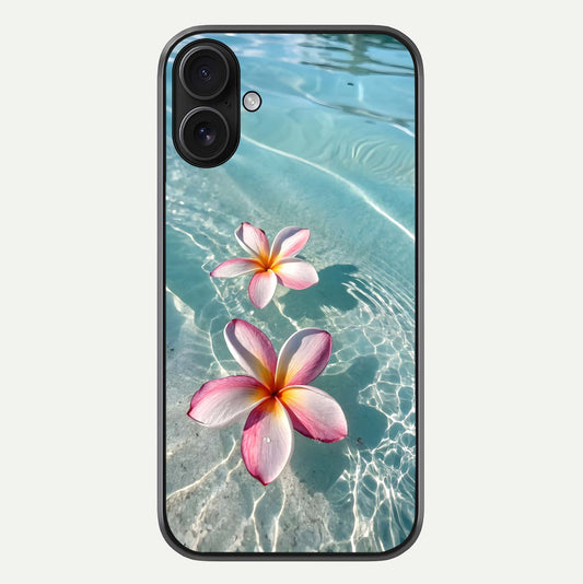 Floating Bloom Bliss Glass Case For iPhone 16 by Custom World