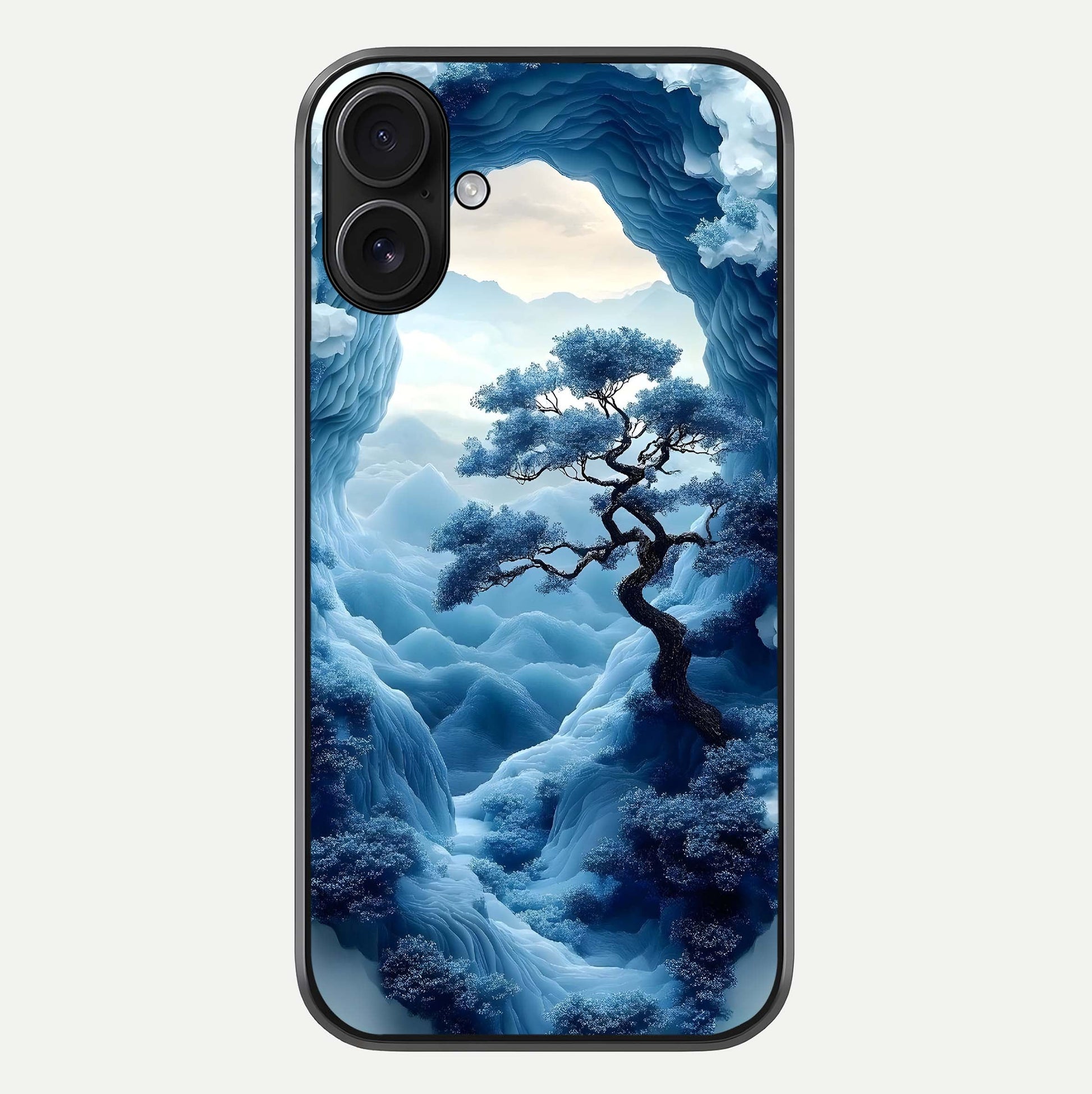 Frozen Serenity Gate Glass Case For iPhone 16 by Custom World