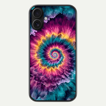 Galactic Spiral Burst Glass Case For iPhone 16 by Custom World