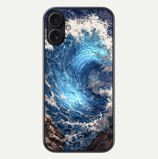 Giant Ocean Wave Glass Case For iPhone 16 by Custom World
