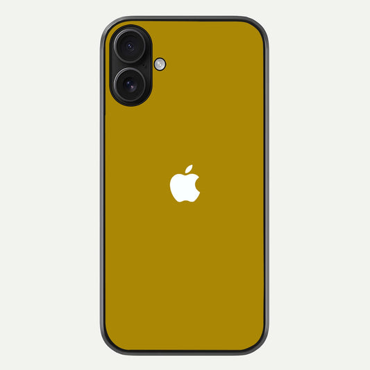 Golden Luxe Aura Glass Case For iPhone 16 by Custom World