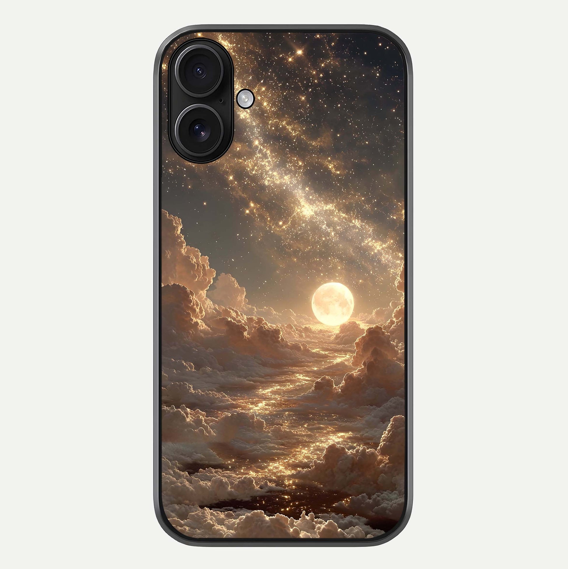 Golden Sky Dream Glass Case For iPhone 16 by Custom World