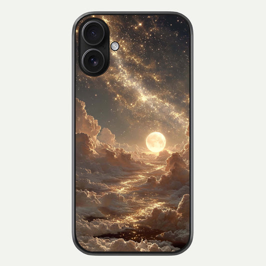 Golden Sky Dream Glass Case For iPhone 16 by Custom World