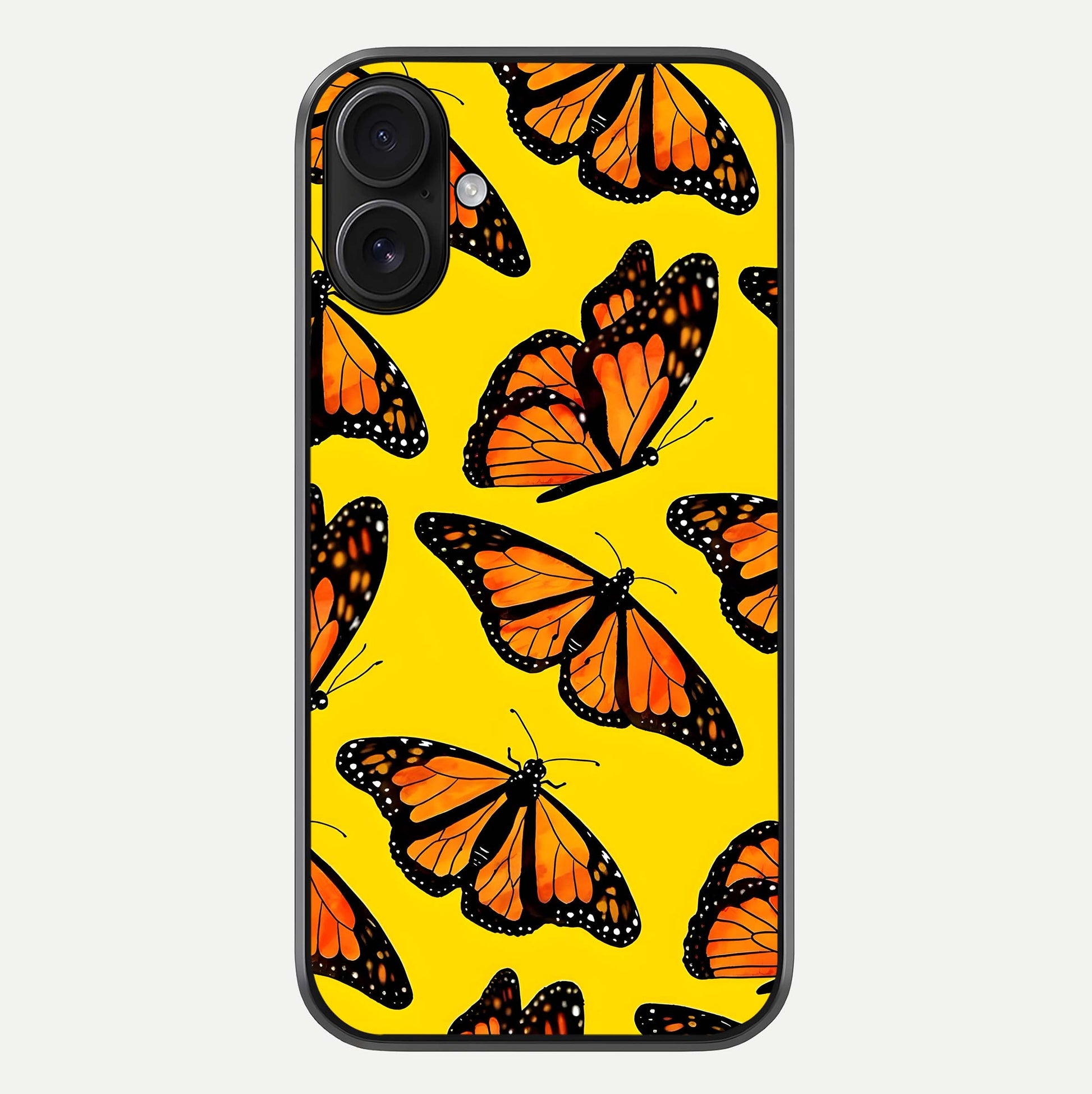 Golden Wing Flight Glass Case For iPhone 16 by Custom World