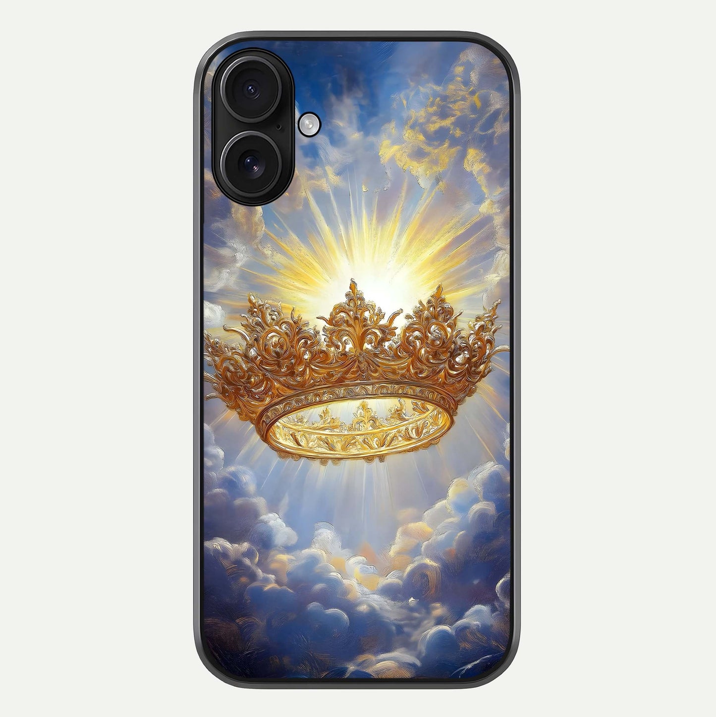 Heavenly Crown Light Glass Case For iPhone 16 by Custom World