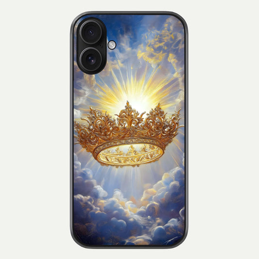 Heavenly Crown Light Glass Case For iPhone 16 by Custom World