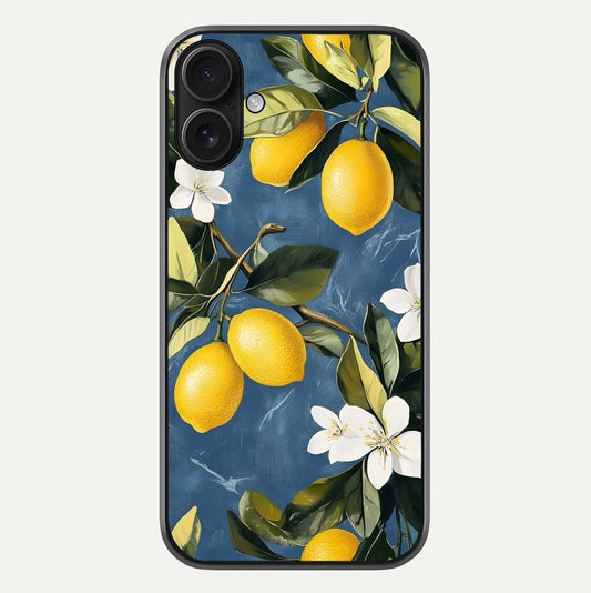 Lemon Dream Garden Glass Case For iPhone 16 by Custom World