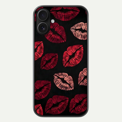 Midnight Kiss Love Glass Case For iPhone 16 by Custom World