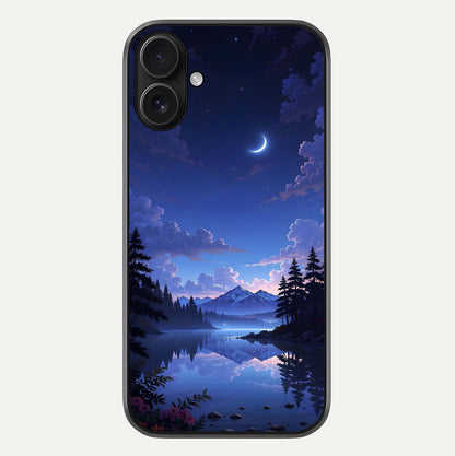 Midnight Lake Peace Glass Case For iPhone 16 by Custom World