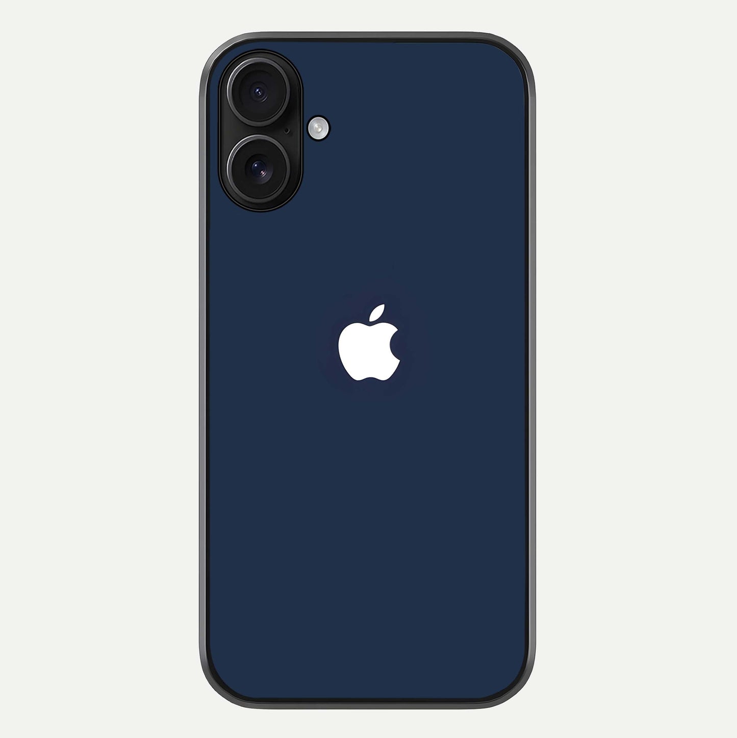 Minimal Apple Night Glass Case For iPhone 16 by Custom World