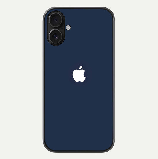 Minimal Apple Night Glass Case For iPhone 16 by Custom World