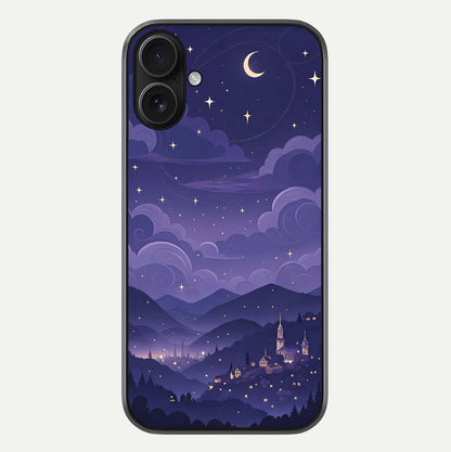 Minimal Night View Glass Case For iPhone 16 by Custom World