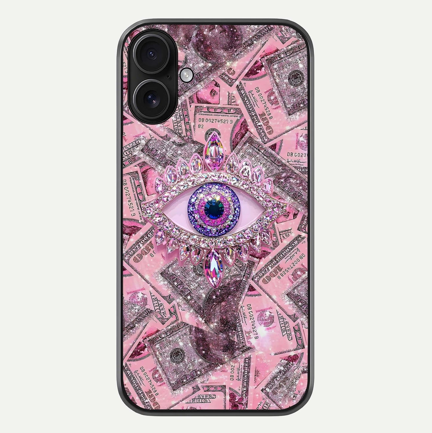 Money Eye Luxe Glass Case For iPhone 16 by Custom World