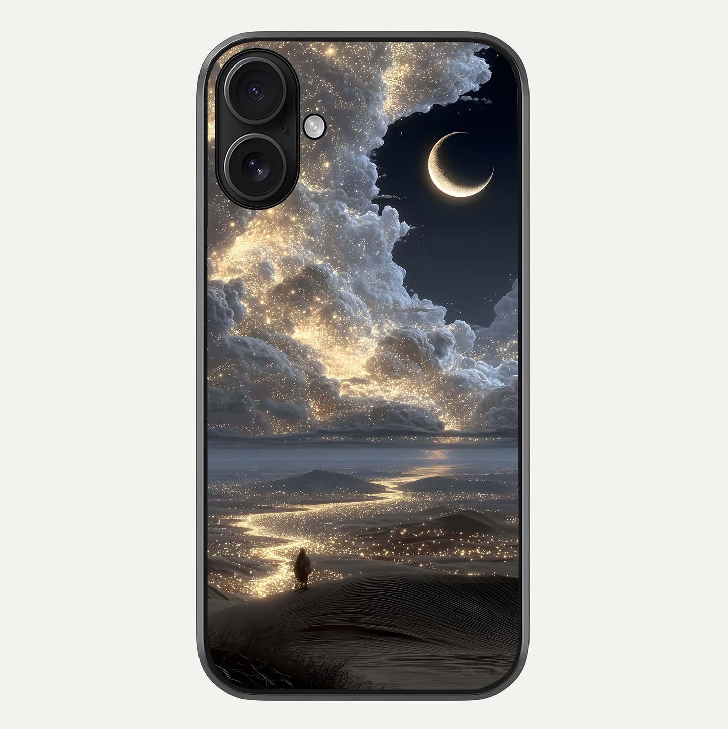 Moonlight Spark Path Glass Case For iPhone 16 by Custom World