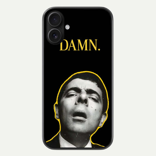 Mr Bean Damn Glass Case For iPhone 16 by Custom World