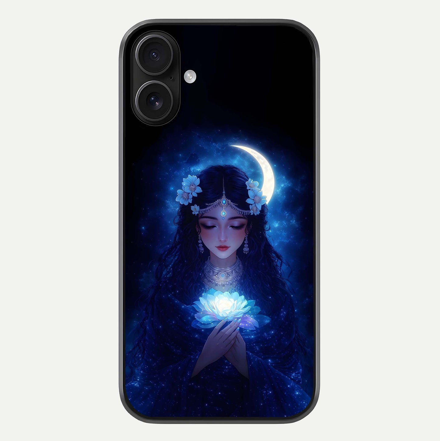Mystic Moon Queen Glass Case For iPhone 16 by Custom World