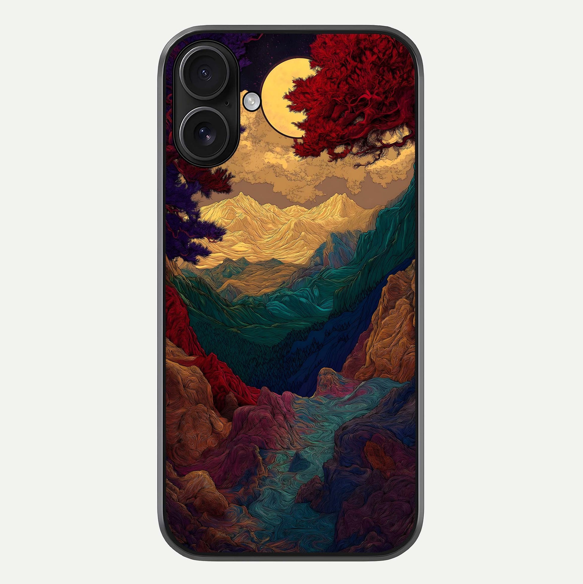 Mystic Valley Light Glass Case For iPhone 16 by Custom World
