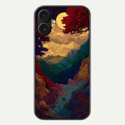 Mystic Valley Light Glass Case For iPhone 16 by Custom World