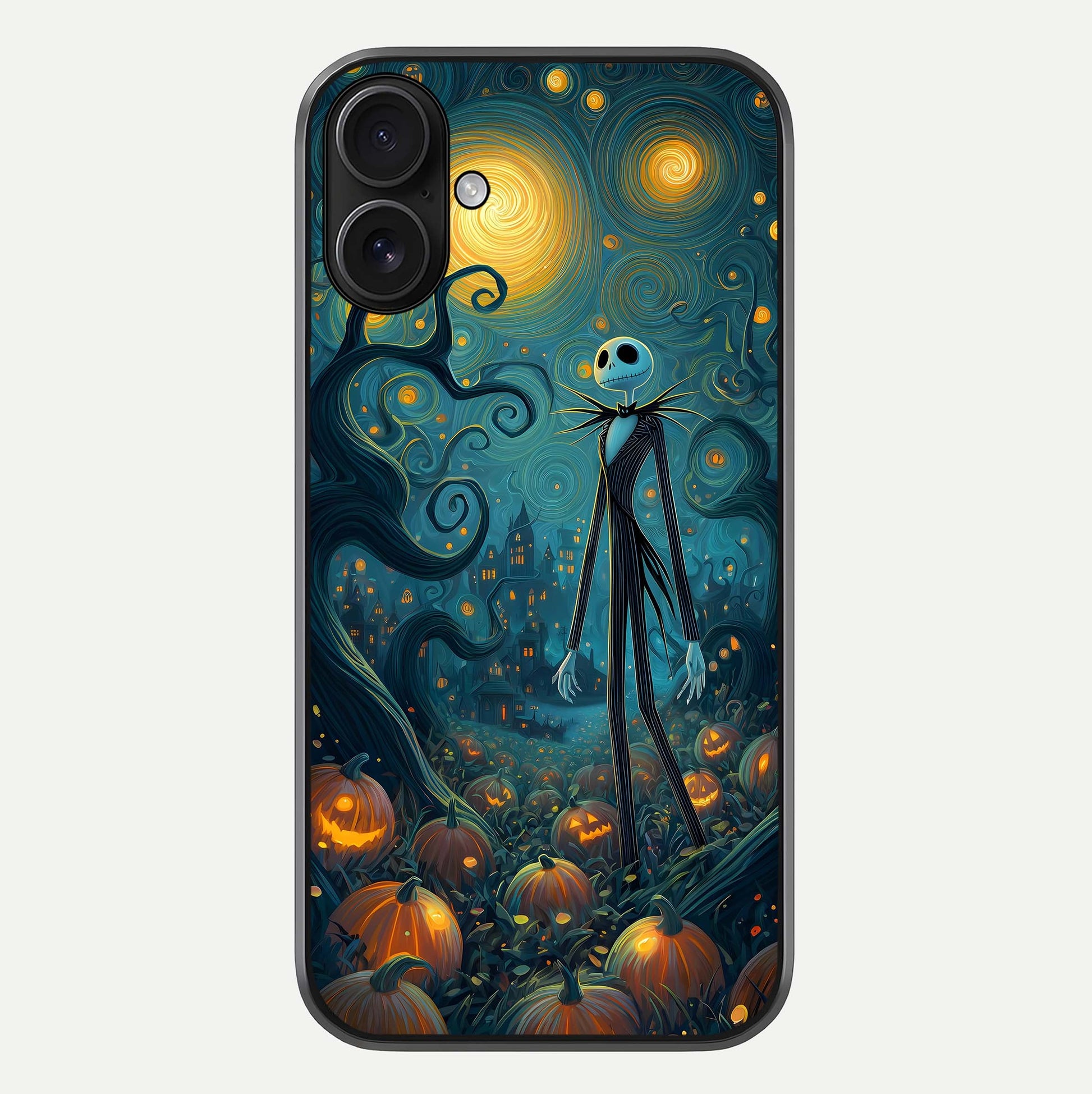Pumpkin Moonlight Tale Glass Case For iPhone 16 by Custom World